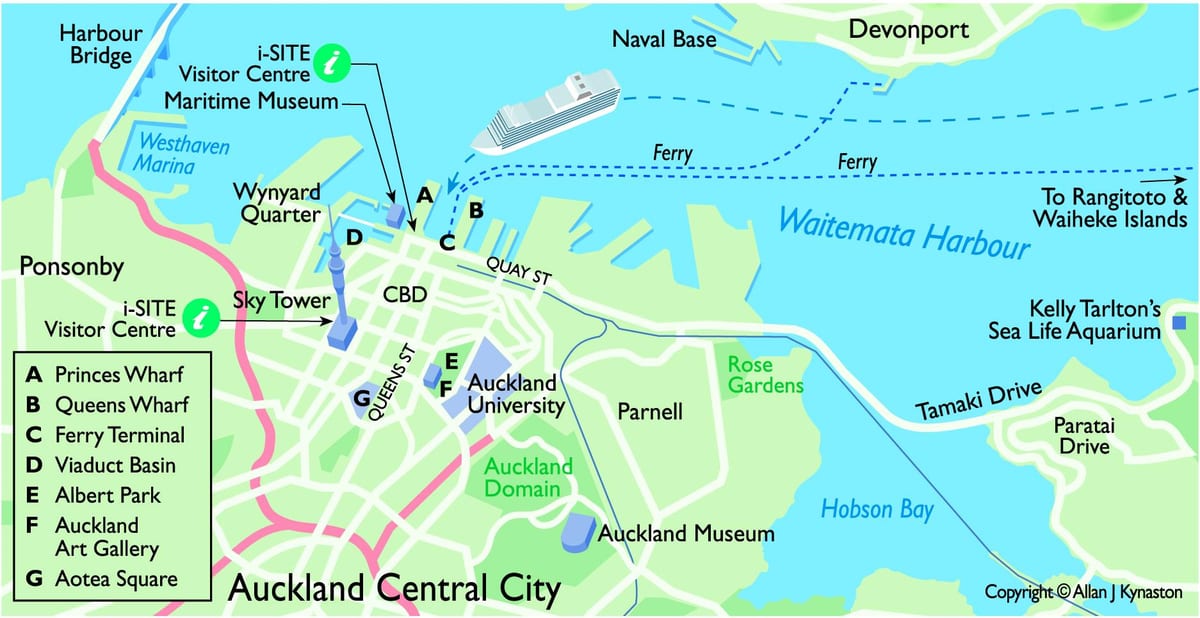 Oakland terminal kruiz liners xəritə