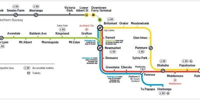 Oakland metro xəritəsi
