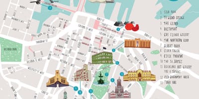 Yaşadığım Oakland gəzinti xəritə