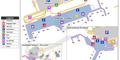 Oakland hava limanı park xəritədə